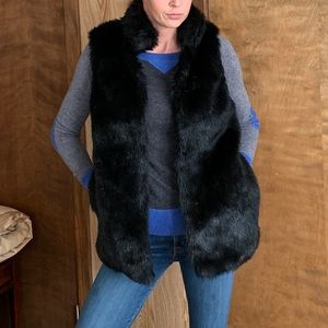 Never worn faux fur vest